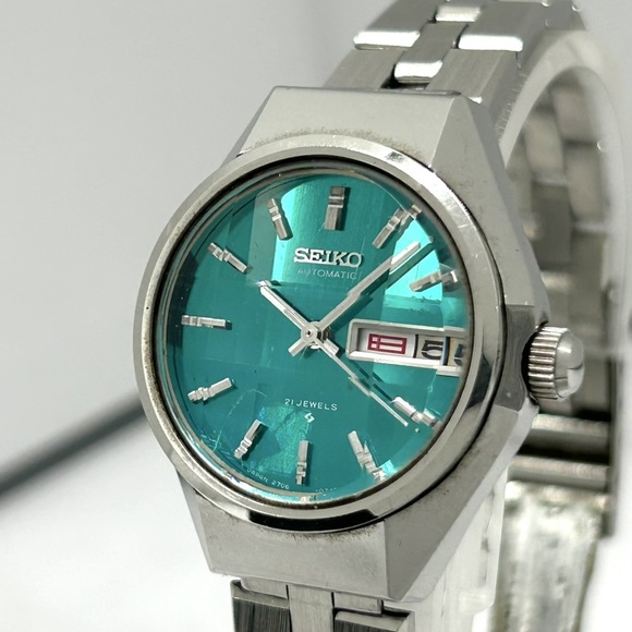 Seiko | Accessories | Seiko 2760250 At Automatic Cut Glass Blue